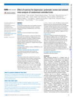 Effect of exercise for depression: systematic review and network meta-analysis of randomised controlled trials
