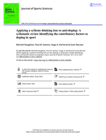 Applying a systems thinking lens to anti-doping: A systematic review identifying the contributory factors to doping in sport