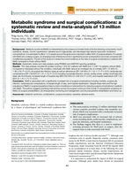 Metabolic syndrome and surgical complications: a systematic review and meta-analysis of 13 million individuals