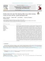 Further down the road: The enduring effect of an online training course on novice drivers’ hazard perception skill