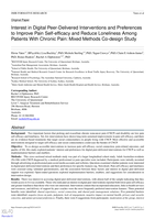 Interest in Digital Peer-Delivered Interventions and Preferences to Improve Pain Self-efficacy and Reduce Loneliness Among Patients With Chronic Pain: Mixed Methods Co-design Study
