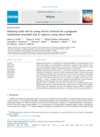 Reducing crash risk for young drivers: Protocol for a pragmatic randomised controlled trial to improve young driver sleep