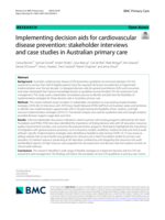 Implementing decision aids for cardiovascular disease prevention: stakeholder interviews and case studies in Australian primary care