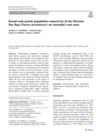 Broad-scale genetic population connectivity in the Moreton Bay Bug (Thenus australiensis) on Australia's east coast