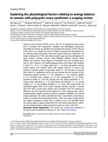 Exploring the physiological factors relating to energy balance in women with polycystic ovary syndrome: a scoping review