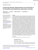 Conserving diversity, distinctiveness and connectivity in the Sunshine Coast heathlands, Queensland, Australia