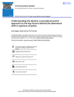 Understanding the decline: a procedural justice approach to the key factors behind the downward shift in opinions of police
