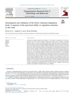 Development and validation of the Driver Attention Regulation Scale: A measure of the perceived ability to regulation attention on the road