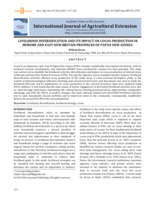 Livelihood diversification and its impact on cocoa production in Morobe and East New Britain Provinces of Papua New Guinea