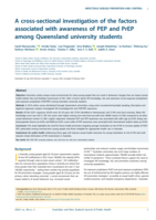 A cross-sectional investigation of the factors associated with awareness of PEP and PrEP among Queensland university students