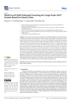 Multi-Level Split Federated Learning for Large-Scale AIoT System Based on Smart Cities