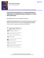 A theoretical framework for understanding the importance of implementing simulation in social work education