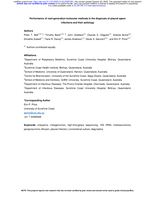 Performance of next-generation molecular methods in the diagnosis of pleural space infections and their aetiology