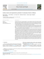 Carbon stocks and sequestration potential of community forests in Bhutan