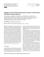 Mapping current and future flood exposure using a 5 m flood model and climate change projections