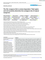 The fish-mangrove link is context dependent: Tidal regime and reef proximity determine the ecological role of tropical mangroves