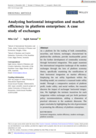 Analyzing horizontal integration and market efficiency in platform enterprises: A case study of exchanges