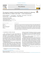 The potential of repetitive transcranial magnetic stimulation for addressing sleep difficulties in children with autism – A brief communication