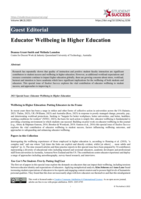 Guest Editorial: Educator Wellbeing in Higher Education
