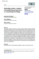 Australian author, student and publishing perspectives on marketing knowledge