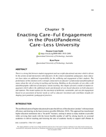 Enacting Care-Ful Engagement in the (Post)Pandemic Care-Less University