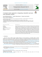 A transport justice approach to integrating vulnerable road users with automated vehicles