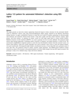 Lattice 123 pattern for automated Alzheimer's detection using EEG signal