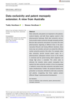 Data exclusivity and patent monopoly extension: A view from Australia