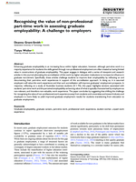 Recognising the value of non-professional part-time work in assessing graduate employability: A challenge to employers