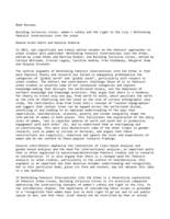 Book Review: Building inclusive cities: women's safety and the right to the city / Rethinking feminist interventions into the urban