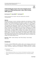 Understanding the reasons why career changers pursue or pass on a STEM teaching career: a Best-Worst Scaling (BWS) approach