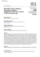 Mermaids and Bin Chickens: Australian Teenagers’ Engagement With Screen Stories In The On-Demand Age