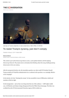 To resist Trump’s tyranny, just don’t comply