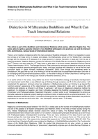 Dialectics in Mādhyamaka Buddhism and What It Can Teach International Relations