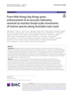 From little things big things grow: enhancement of an acoustic telemetry network to monitor broad-scale movements of marine species along Australia's east coast