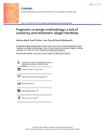 Pragmatic co-design methodology: a tale of university and retirement village friendship