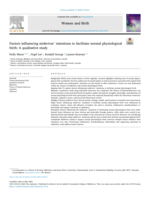 Factors influencing midwives’ intentions to facilitate normal physiological birth: A qualitative study