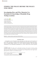 Finding the Police Before the Police Find Them? Investigating How and Why Motorists Use Facebook for Knowledge of Roadside Drug Testing Locations
