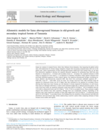 Allometric models for liana aboveground biomass in old-growth and secondary tropical forests of Tanzania