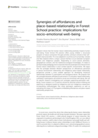 Synergies of affordances and place-based relationality in Forest School practice: implications for socio-emotional well-being
