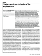 Phylogenomics and the rise of the angiosperms