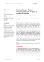 Game changer—talent transfer pathways in sport: a systematic review