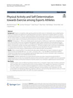 Physical Activity and Self-Determination towards Exercise among Esports Athletes