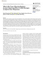 Why Is My Team Wearing Rainbow Jerseys? Exploring Effects of DEI Messages on Sports Fans' Responses