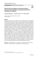 Why did God let this Happen? Assessing the Spiritual Impacts of Sexual Addiction on Intimate Female Partners: A Qualitative Investigation