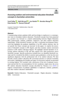 Assessing outdoor and environmental education threshold concepts in Australian universities