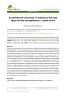 Suitable forestry machines for mechanical fuel load reduction and salvage recovery: a short review