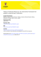 Tobacco Treatment Resource: An intervention framework for people on psychotropic medication