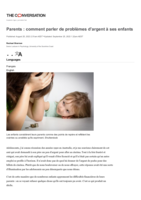 Parents: comment parler de problèmes d’argent à ses enfants