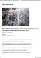 Where's Kate? Speculation over the 'missing' princess proves the Palace's media playbook needs a re-write